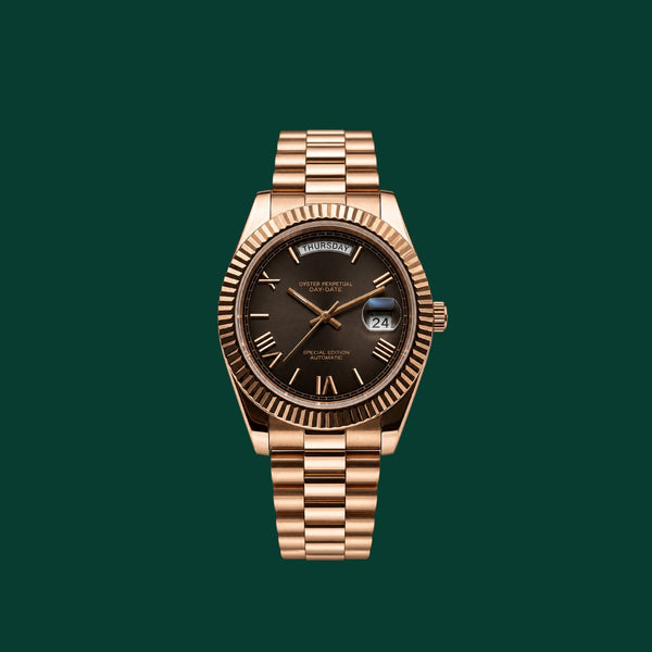 Daydate Rose Gold Smoke Dial