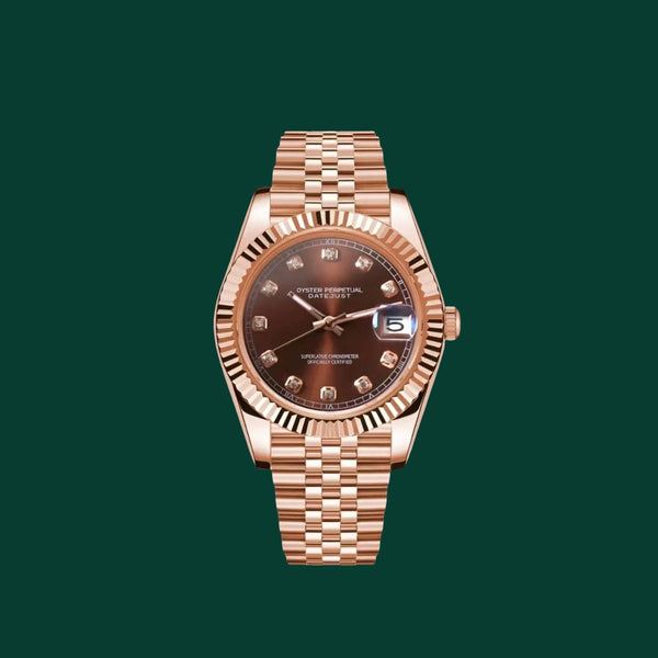 Datejust Chocolate Brown & Rose Gold