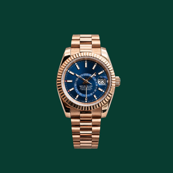 Skydweller Rose Gold & Blue