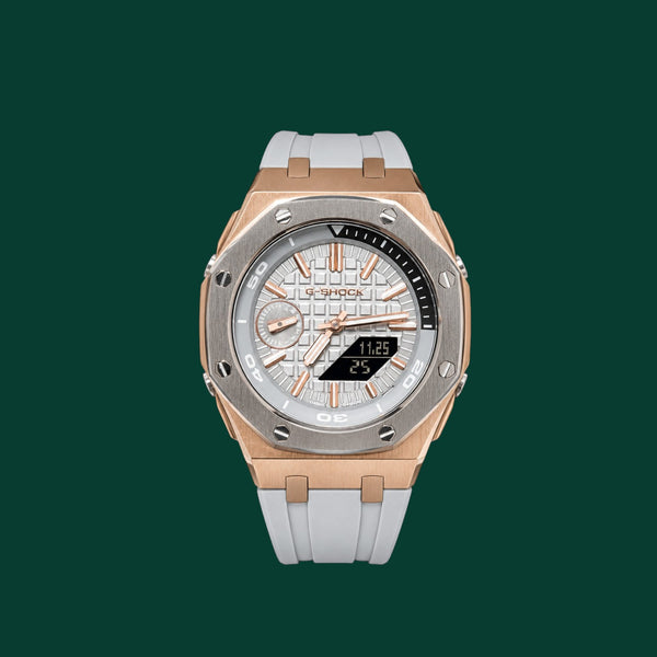 Casio G-Shock Rose Gold & White