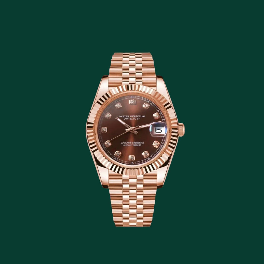 Datejust Chocolate Brown & Rose Gold