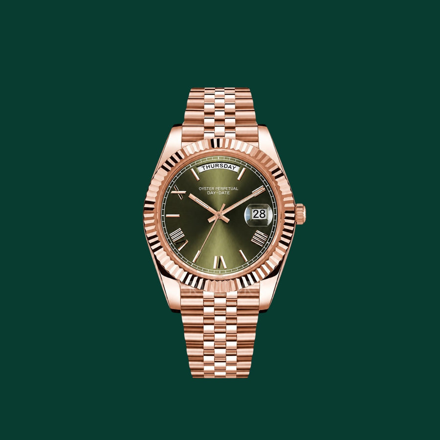 Daydate Rose Gold & Olive