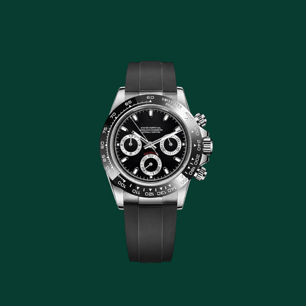 Daytona Black & Silver Oysterflex