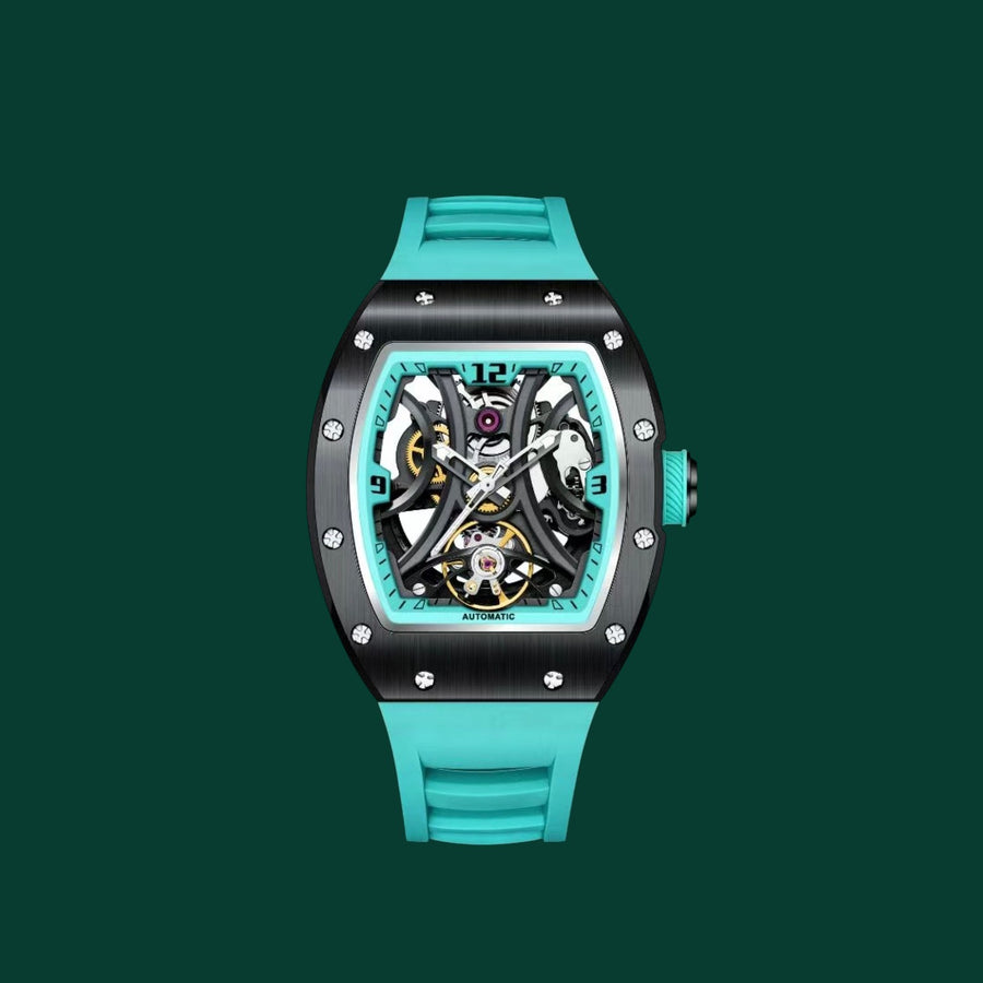 RM Watch Sky Blue Skeleton
