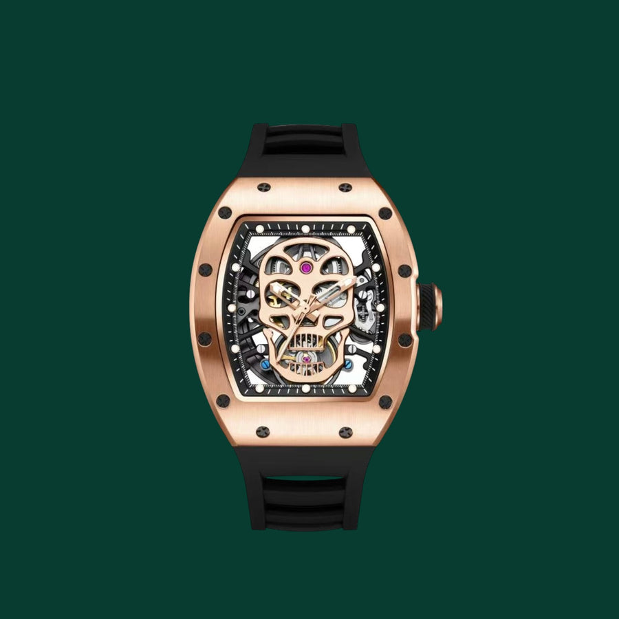 RM Watch  Rose Gold Skull